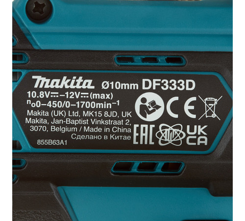 Дрель-шуруповерт аккумуляторная Makita CXT DF333D 12 В 2 Ач Li-Ion 2 АКБ и ЗУ (DF333DWAE) Дрель-шуруповерт аккумуляторная Makita CXT DF333D 12 В 2 Ач Li-Ion 2 АКБ и ЗУ (DF333DWAE)