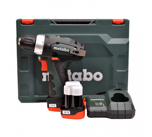Дрель-шуруповерт аккумуляторная Metabo PowerMaxx BS Basic 12 В 2 Ач Li-Ion 2 АКБ и ЗУ (600984500) Дрель-шуруповерт аккумуляторная Metabo PowerMaxx BS Basic 12 В 2 Ач Li-Ion 2 АКБ и ЗУ (600984500)