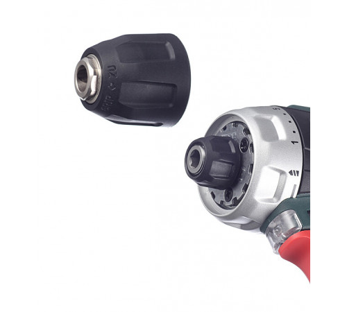 Дрель-шуруповерт аккумуляторная Metabo PowerMaxx BS 12 В 2 Ач Li-Ion 2 АКБ и ЗУ (600080500) Дрель-шуруповерт аккумуляторная Metabo PowerMaxx BS 12 В 2 Ач Li-Ion 2 АКБ и ЗУ (600080500)