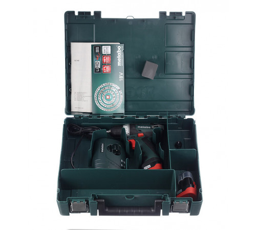 Дрель-шуруповерт аккумуляторная Metabo PowerMaxx BS 12 В 2 Ач Li-Ion 2 АКБ и ЗУ (600080500) Дрель-шуруповерт аккумуляторная Metabo PowerMaxx BS 12 В 2 Ач Li-Ion 2 АКБ и ЗУ (600080500)