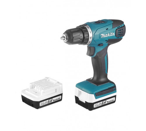 Дрель-шуруповерт аккумуляторная Makita DF347DWE 14,4 В 1,5 Ач Li-Ion 2 АКБ и ЗУ Дрель-шуруповерт аккумуляторная Makita DF347DWE 14,4 В 1,5 Ач Li-Ion 2 АКБ и ЗУ