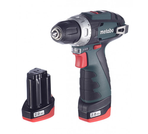 Дрель-шуруповерт аккумуляторная Metabo PowerMaxx BS 12 В 2 Ач Li-Ion 2 АКБ и ЗУ (600080500) Дрель-шуруповерт аккумуляторная Metabo PowerMaxx BS 12 В 2 Ач Li-Ion 2 АКБ и ЗУ (600080500)
