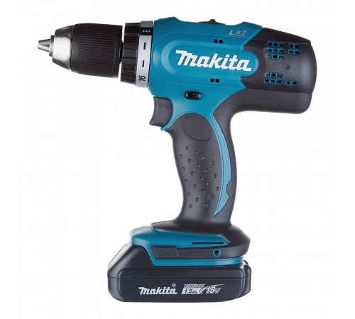 Дрель-шуруповерт аккумуляторная Makita LXT DDF453SYE 18 В 1,5 Ач Li-Ion 2 АКБ и ЗУ Дрель-шуруповерт аккумуляторная Makita LXT DDF453SYE 18 В 1,5 Ач Li-Ion 2 АКБ и ЗУ