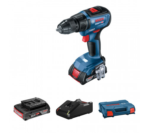 Дрель-шуруповерт аккумуляторная Bosch GSR 18V-50 18 В 2 Ач (06019H5020) Дрель-шуруповерт аккумуляторная Bosch GSR 18V-50 18 В 2 Ач (06019H5020)