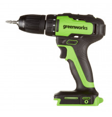 Дрель-шуруповерт аккумуляторная бесщеточная Greenworks GD24AG 24 В без АКБ и ЗУ (3704007)