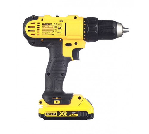 Дрель-шуруповерт аккумуляторная DeWalt 18 В 2 Ач Li-Ion 2 АКБ и ЗУ (DCD771D2-QW) Дрель-шуруповерт аккумуляторная DeWalt 18 В 2 Ач Li-Ion 2 АКБ и ЗУ (DCD771D2-QW)