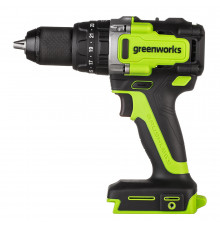 Дрель-шуруповерт ударная аккумуляторная бесщеточная Greenworks GD24DD140 24 В без АКБ и ЗУ (3707607)
