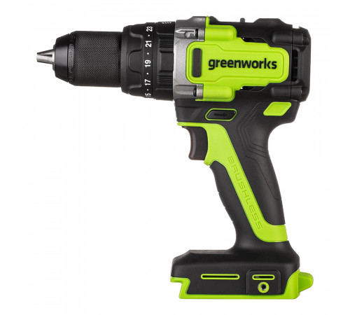 Дрель-шуруповерт ударная аккумуляторная бесщеточная Greenworks GD24DD140 24 В без АКБ и ЗУ (3707607) Дрель-шуруповерт ударная аккумуляторная бесщеточная Greenworks GD24DD140 24 В без АКБ и ЗУ (3707607)