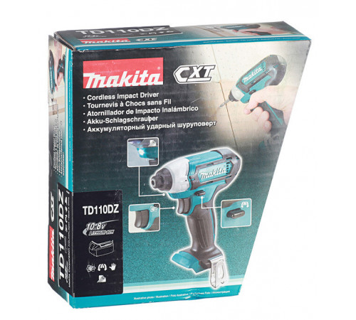 Шуруповерт ударный аккумуляторный Makita CXT TD110DZ 10,8 В без АКБ и ЗУ Шуруповерт ударный аккумуляторный Makita CXT TD110DZ 10,8 В без АКБ и ЗУ