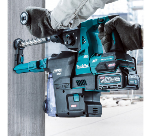 Перфоратор аккумуляторный Makita 40 В 2,8 Дж 2х4Ач Li-Ion SDS-plus 2 АКБ и ЗУ (HR001GM201) Перфоратор аккумуляторный Makita 40 В 2,8 Дж 2х4Ач Li-Ion SDS-plus 2 АКБ и ЗУ (HR001GM201)