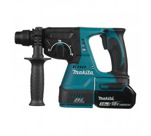 Перфоратор аккумуляторный Makita DHR242RFE 18 В 2 Дж 2х3Ач Li-Ion SDS-plus 2 АКБ и ЗУ Перфоратор аккумуляторный Makita DHR242RFE 18 В 2 Дж 2х3Ач Li-Ion SDS-plus 2 АКБ и ЗУ