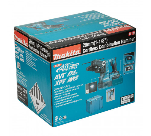 Перфоратор аккумуляторный Makita 40 В 2,8 Дж 2х4Ач Li-Ion SDS-plus 2 АКБ и ЗУ (HR001GM201) Перфоратор аккумуляторный Makita 40 В 2,8 Дж 2х4Ач Li-Ion SDS-plus 2 АКБ и ЗУ (HR001GM201)