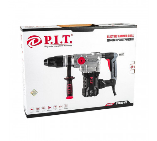 Перфоратор электрический P.I.T. 1600 Вт 9 Дж SDS-max (PBH40-C2) Перфоратор электрический P.I.T. 1600 Вт 9 Дж SDS-max (PBH40-C2)