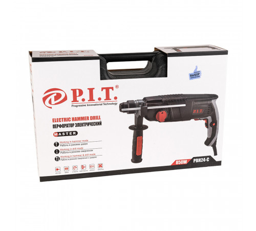 Перфоратор электрический P.I.T. PBH24-C 850 Вт 2,4 Дж SDS-plus Перфоратор электрический P.I.T. PBH24-C 850 Вт 2,4 Дж SDS-plus