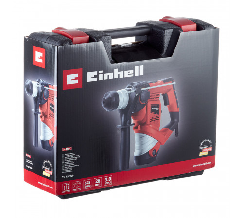 Перфоратор электрический Einhell TC-RH 900 900 Вт 3,0 Дж SDS-plus (4258237) Перфоратор электрический Einhell TC-RH 900 900 Вт 3,0 Дж SDS-plus (4258237)