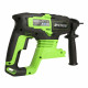 Перфоратор аккумуляторный Greenworks GD24SDS2K4 24 В 2 Дж 1х4Ач Li-Ion SDS-plus с АКБ и ЗУ (3803007UB)