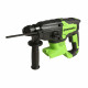 Перфоратор аккумуляторный Greenworks GD24SDS2K4 24 В 2 Дж 1х4Ач Li-Ion SDS-plus с АКБ и ЗУ (3803007UB)