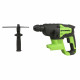 Перфоратор аккумуляторный Greenworks GD24SDS2K4 24 В 2 Дж 1х4Ач Li-Ion SDS-plus с АКБ и ЗУ (3803007UB)