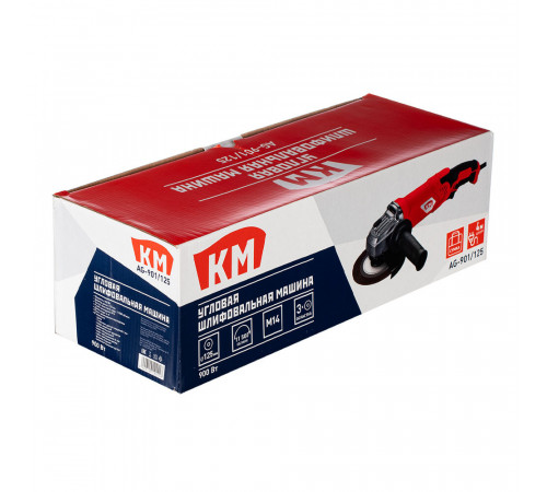 Шлифмашина угловая электрическая КМ AG-901/125 900 Вт d125 мм Шлифмашина угловая электрическая КМ AG-901/125 900 Вт d125 мм