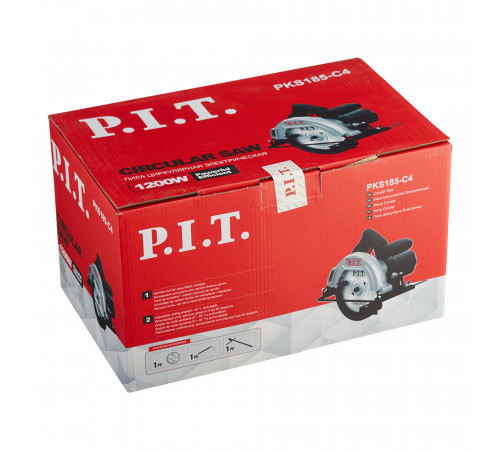 Пила дисковая электрическая P.I.T. PKS185-C4 1200 Вт 185 мм Пила дисковая электрическая P.I.T. PKS185-C4 1200 Вт 185 мм