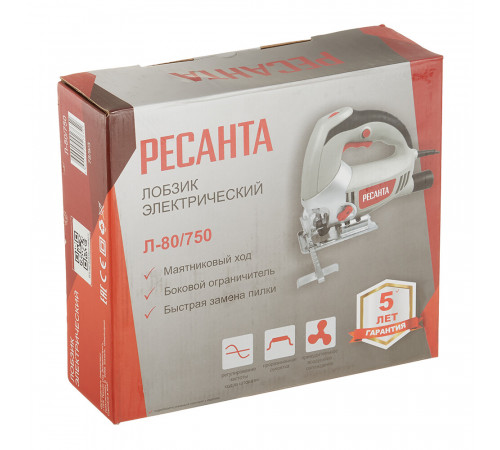 Лобзик электрический Ресанта Л-80/750 750 Вт (75/9/3) Лобзик электрический Ресанта Л-80/750 750 Вт (75/9/3)
