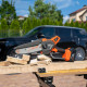 Пила цепная аккумуляторная Daewoo 21 В 8' шаг 1/4' паз 1,1 мм 48 звеньев Li-Ion 5Ач 1 АКБ и ЗУ (DACS 821Li SET)