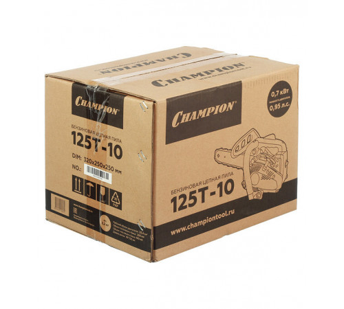 Бензопила Champion 125T 0,95 л.с. 10' шаг 3/8' паз 1,3 мм 40 звеньев Бензопила Champion 125T 0,95 л.с. 10' шаг 3/8' паз 1,3 мм 40 звеньев