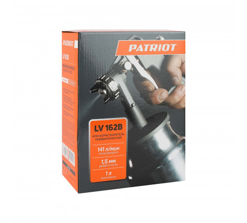 Краскопульт пневматический Patriot LV 162В 1/4 1 л (830901010)