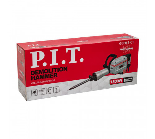 Отбойный молоток электрический P.I.T. GSH65-C5 1800 Вт 45 Дж HEX 30 Отбойный молоток электрический P.I.T. GSH65-C5 1800 Вт 45 Дж HEX 30