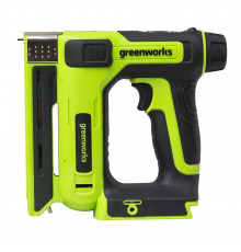 Скобозабивной пистолет аккумуляторный Greenworks G24CS10 24В Li-Ion без АКБ и ЗУ (3400107)
