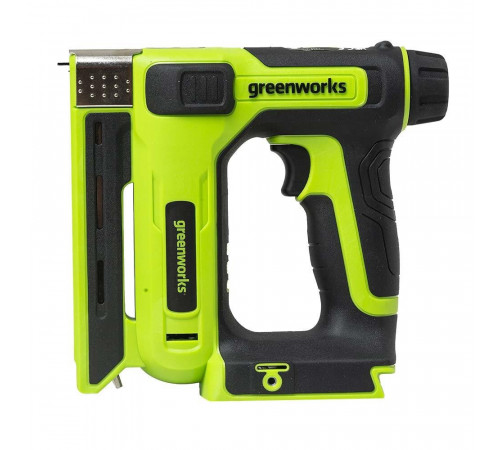 Скобозабивной пистолет аккумуляторный Greenworks G24CS10 24В Li-Ion без АКБ и ЗУ (3400107) Скобозабивной пистолет аккумуляторный Greenworks G24CS10 24В Li-Ion без АКБ и ЗУ (3400107)