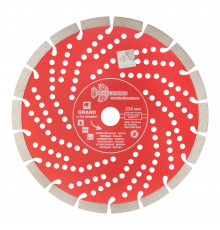 Диск алмазный по бетону Trio-Diamond Grand Ultra Segment 230x22,2x2,4 мм сегментный сухой рез (GUS726)