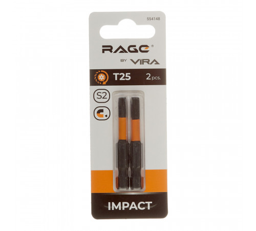 Бита Rage by Vira (554148) TORX T25 магнитная 50 мм торсионная (2 шт.)