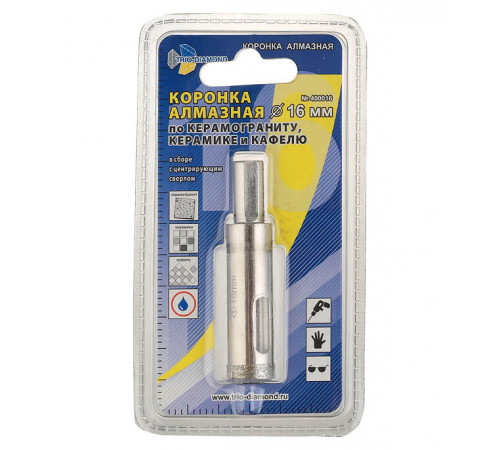 Коронка алмазная Trio-Diamond (400016) по керамограниту d16 мм