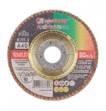 Круг лепестковый по металлу/древесине Луга 125х22,2 мм P40 (7967/2293)