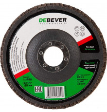 Круг лепестковый по металлу/древесине Debever 125х22,2 мм P80 (FDC 125A 80 72F)