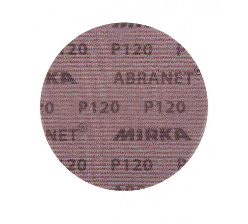 Диск шлифовальный Mirka Abranet d125 мм P120 на липучку сетчатая основа (5 шт.)