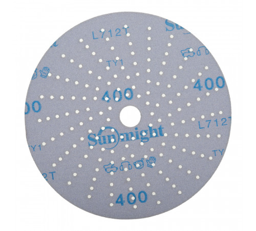 Диск шлифовальный Sunmight Ceramic d150 мм P400 на липучку пленочная основа (5 шт.) Диск шлифовальный Sunmight Ceramic d150 мм P400 на липучку пленочная основа (5 шт.)