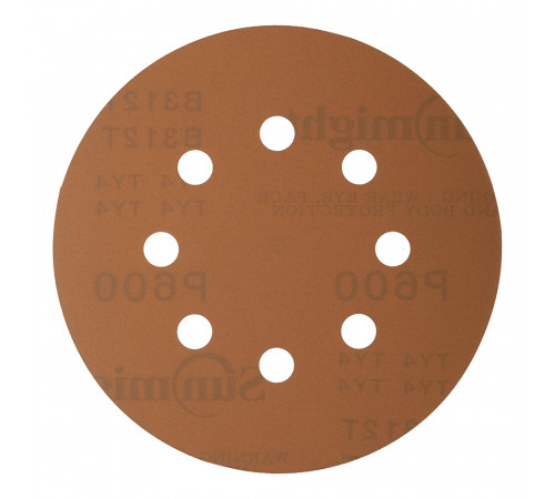 Диск шлифовальный Sunmight Gold d125 мм P600 на липучку бумажная основа (5 шт.) Диск шлифовальный Sunmight Gold d125 мм P600 на липучку бумажная основа (5 шт.)