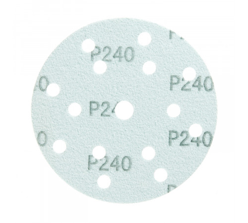 Диск шлифовальный КМ Green Film d150 мм P240 на липучку пленочная основа (5 шт.)