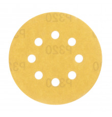 Диск шлифовальный КМ Gold d125 мм P320 на липучку бумажная основа (5 шт.)