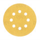 Диск шлифовальный КМ Gold d125 мм P320 на липучку бумажная основа (5 шт.)