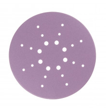Диск шлифовальный КМ Purple d225 мм Р120 на липучку бумажная основа (5 шт.)