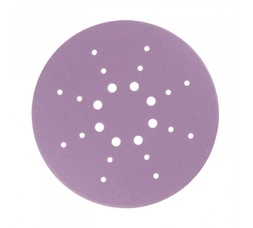 Диск шлифовальный КМ Purple d225 мм Р120 на липучку бумажная основа (5 шт.)