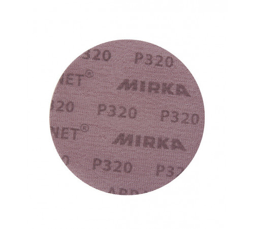 Диск шлифовальный Mirka Abranet d125 мм P320 на липучку сетчатая основа (5 шт.) Диск шлифовальный Mirka Abranet d125 мм P320 на липучку сетчатая основа (5 шт.)