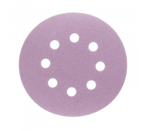 Диск шлифовальный КМ Purple d125 мм P100 на липучку бумажная основа (5 шт.)