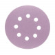 Диск шлифовальный КМ Purple d125 мм P100 на липучку бумажная основа (5 шт.)