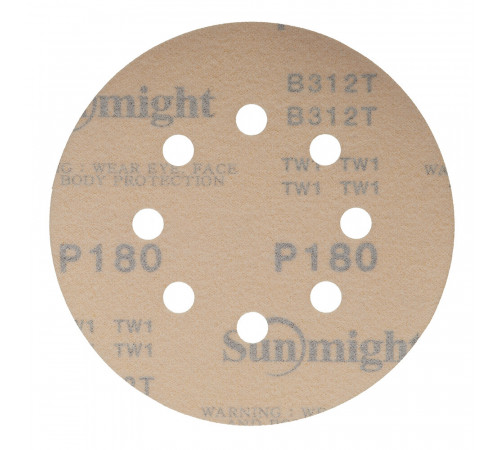 Диск шлифовальный Sunmight Gold d125 мм P240 на липучку бумажная основа (5 шт.) Диск шлифовальный Sunmight Gold d125 мм P240 на липучку бумажная основа (5 шт.)