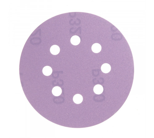 Диск шлифовальный КМ Purple d125 мм P320 на липучку бумажная основа (5 шт.)
