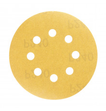 Диск шлифовальный КМ Gold d125 мм P240 на липучку бумажная основа (5 шт.)